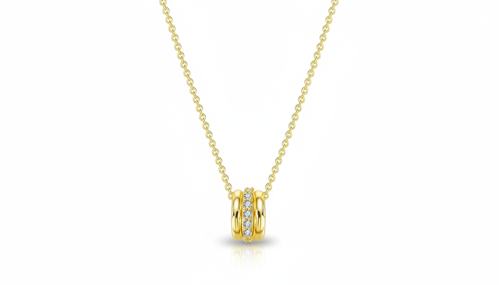 Gold Necklace for Women – 14K Gold Plated Dainty Pendant Choker Chain