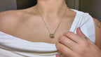 Gold Necklace for Women – 14K Gold Plated Dainty Pendant Choker Chain